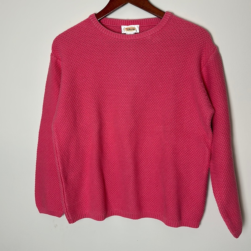 Talbots  100% Cotton Long Sleeve Knit women’s Sweater size Large